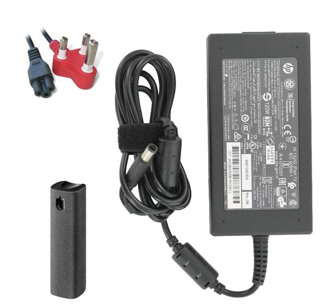 HP 120W Laptop Ac Adapter / Charger 19.5V 6.15A 7.4x5.0mm