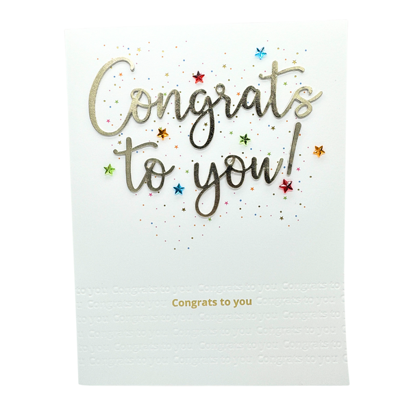 Gigantic Congrats to You card