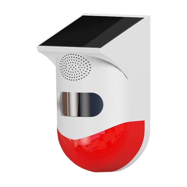 Outdoor Solar Motion Alarm with Remote Key Pack of 4