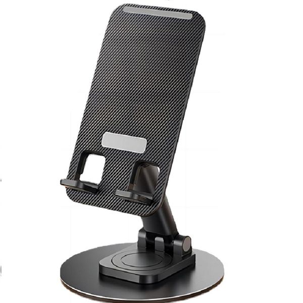 Phone Tablet PC Stand Adjustable Swivel Desktop Metal Folding Retractable