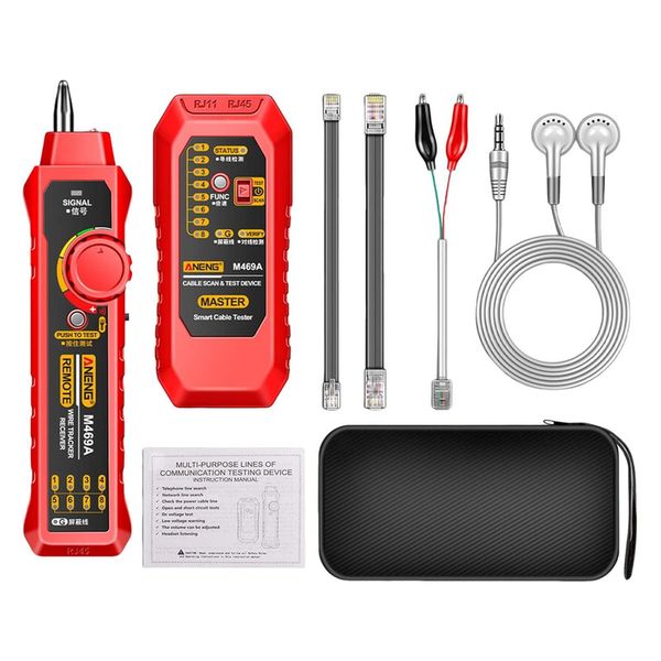 Professional Network Cable Tester - Toner Tracker for LAN Phone Power Lines