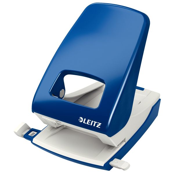 Leitz 5138 NeXXt 2-hole Punch, 40 sheets, Metal, Blue
