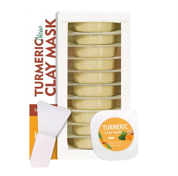 Brightening Turmeric Clay Mask with Aloe Vera, Kaolin &amp; Glycerol
