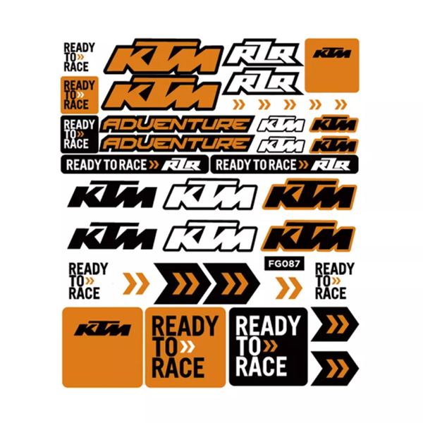 Custom KTM Sticker Sheet #2