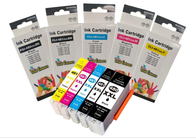Vivid Colours Compatible With Canon 480 XXL / 481 XXL Ink Cartridge Multi