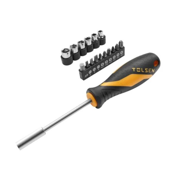 Tolsen - 17 Piece Socket &amp; Bit Set
