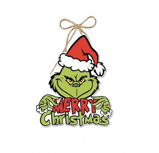 Dr Seuss The Grinch Inspired Christmas Door Sign