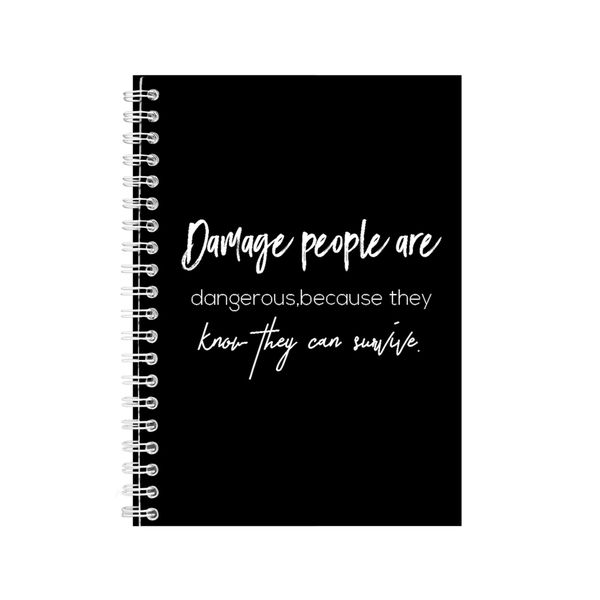 Dangerous A5 Notebook Spiral Lined Motivational Sayings Graphic Notepad 155