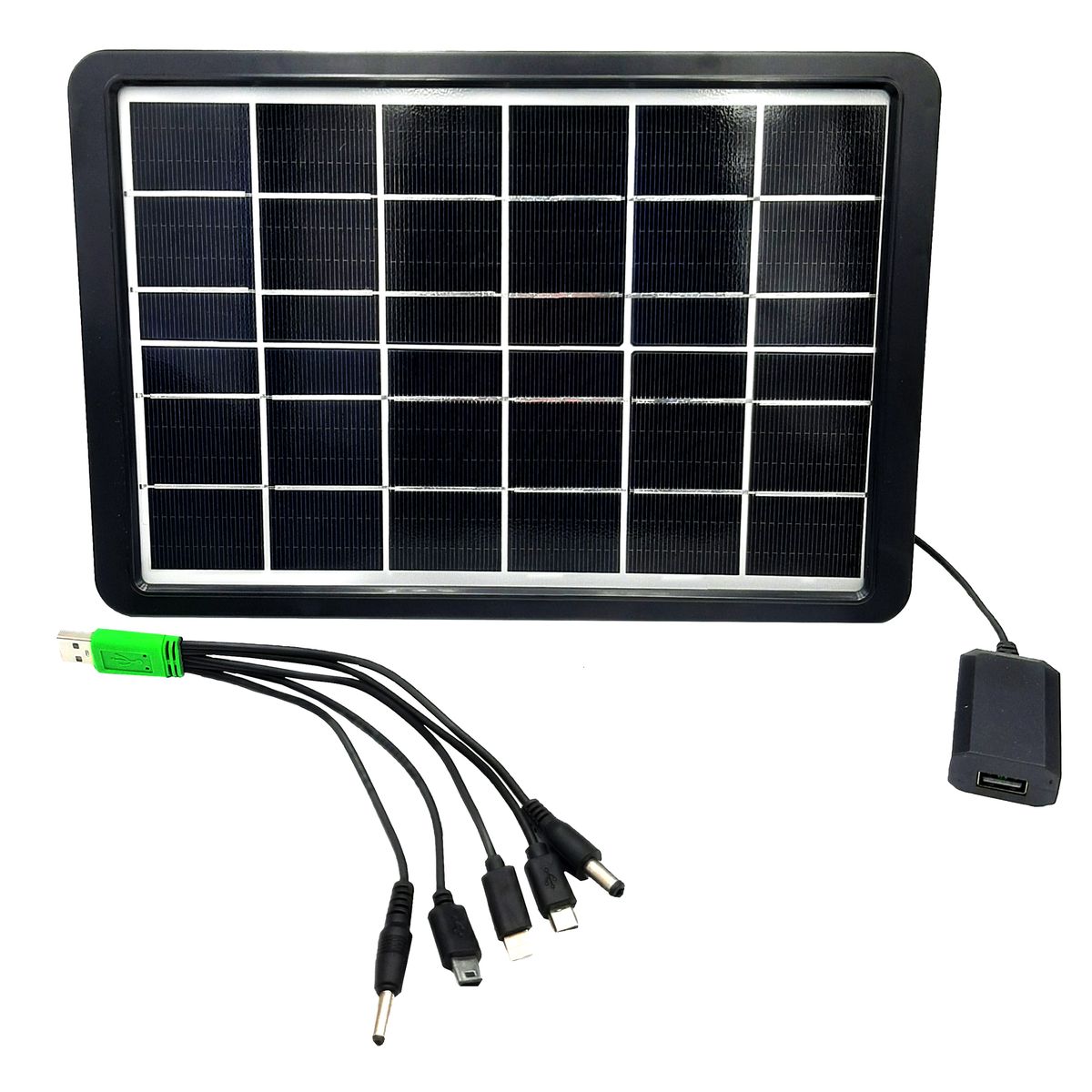 Andowl Solar Panel Power Bank Fast Charge with Universal USB Port