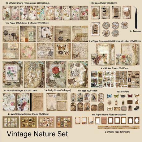 La Laila Nature Scrapbook Journaling Supplies Bundle Paper