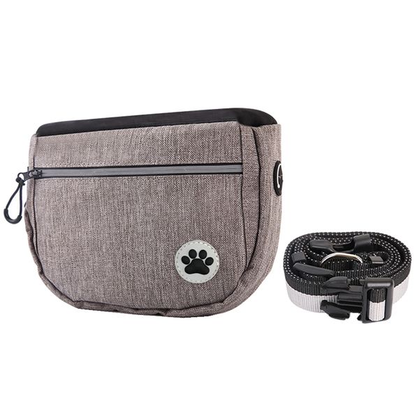 Dog Training Pouch Bag with Adjustable Waistband &amp; Poop Bag Dispenser
