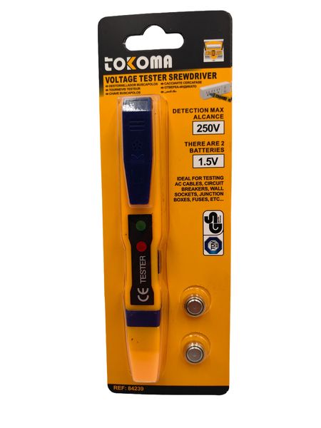 TOKOMA Voltage Tester Screwdriver, 250V AC/DC Voltage Detector