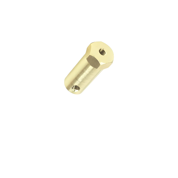 HKD 30mm Copper Hex Shaft Coupling 4mm ID for DC Gear Motor &amp; Wheels