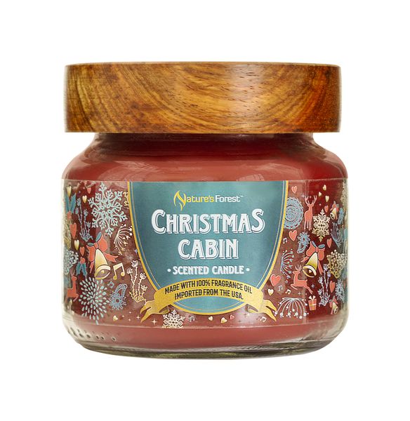 Nature's Forest - Christmas Cabin Candle - 2 Wicks