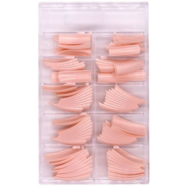 Pearl Pink Nail Tips - 100 Pieces