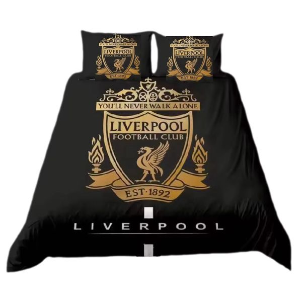 Liverpool FC 3D Printed Duvet Cover Set - Style 1 Single Bed