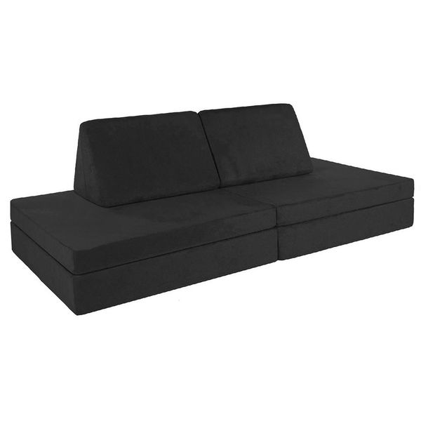 Zoey 4-Piece Modular Kiddies Play Couch - Velvet