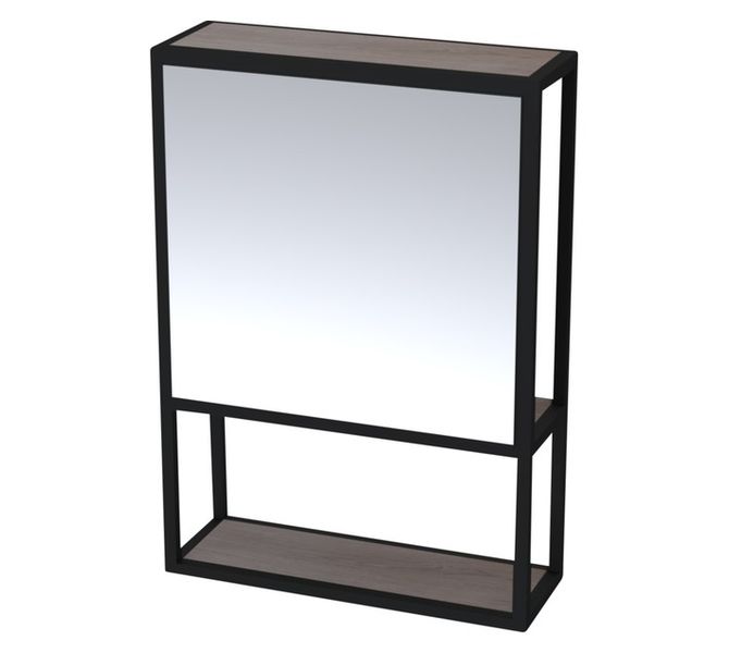 Lesedi Mirror Cabinet Oak Dark Brown
