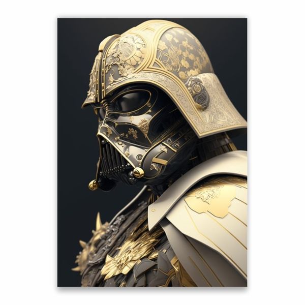 Darth Vader Gold Flowering Poster - A1