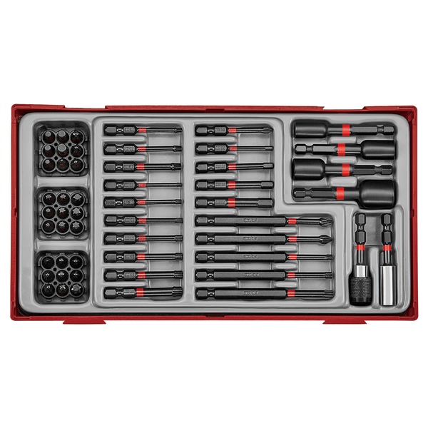 TengTools - 1/4"Drive Impact Bit Set, 53PC - TTBS53