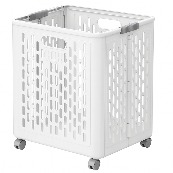 Foldable Rolling Laundry Storage Basket