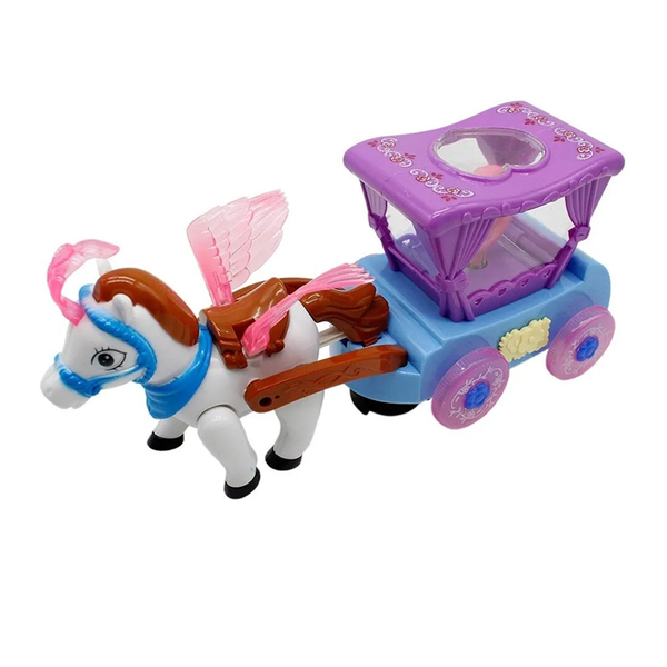 Interactive Musical Unicorn Cart With Light HD928-2