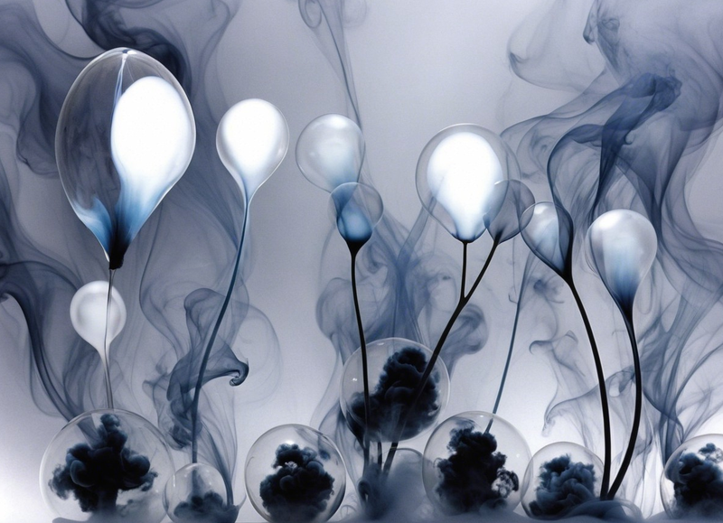 Canvas Wall Art Home Decor - Smokey Bubbles