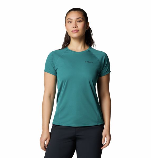 Columbia Women's Cirque River Pro Short Sleeve Crew Shirt River Blue