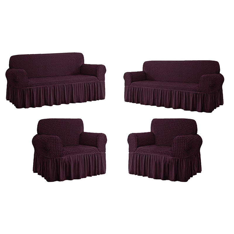 4 Piece High Elastic Universal Sofa covers - Maroon | Shop Today. Get ...