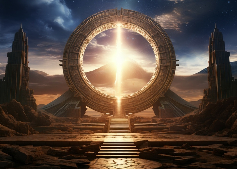 Wall Art Canvas - Stargate AI Generated