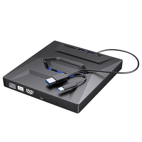 External DVD CD Writer Burner Type C/USB3.0 for PC Laptop Windows 11