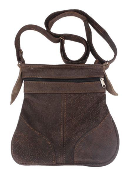 Genuine Leather Shoulder / Sling Bag - Dark Brown
