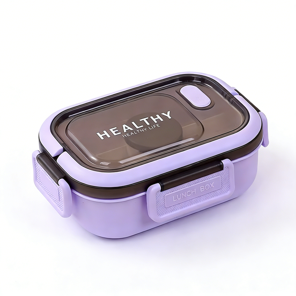Two-tier Portable Lunch Box, Microwave-Safe