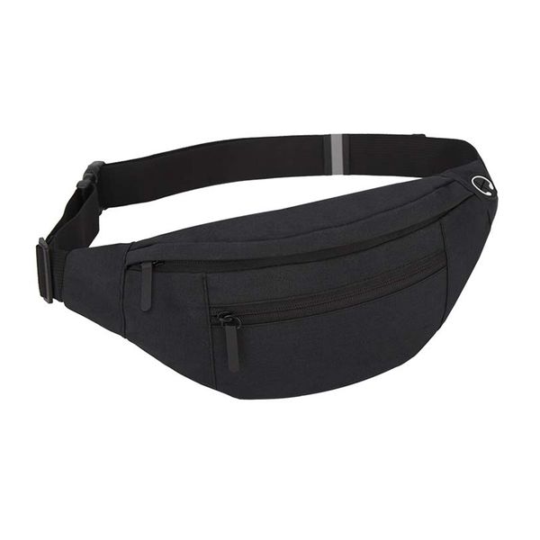 Large Crossbody Fanny Pack with 4-Zipper Pockets