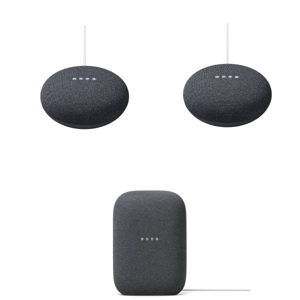 Google Nest Audio &amp; Two Nest Mini's Charcoal (Parallel Import)
