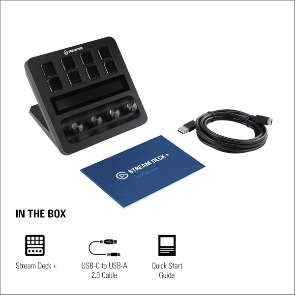 Corsair Elgato Stream Deck + (Customizable LCD keys, Dials & Touch