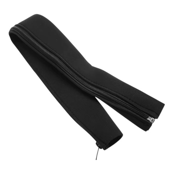 Zippered Flexible Cable Organizer Sleeve - Black