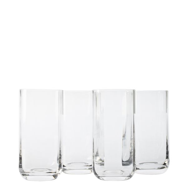 George &amp; Mason - Riviera 4 Pack Crystal Highball Glasses