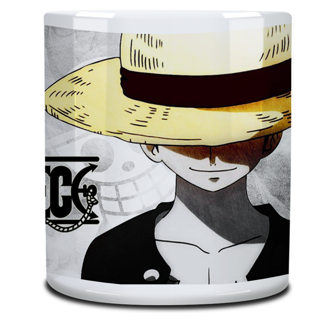 One Piece Straw Hats Logo Mug White Glossy