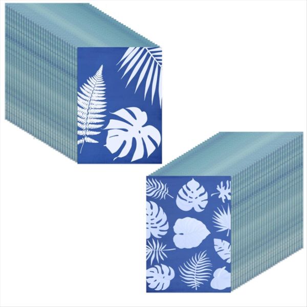 120Sheets Sun Print Paper Kit Cyanotype Paper Solar Drawing Paper