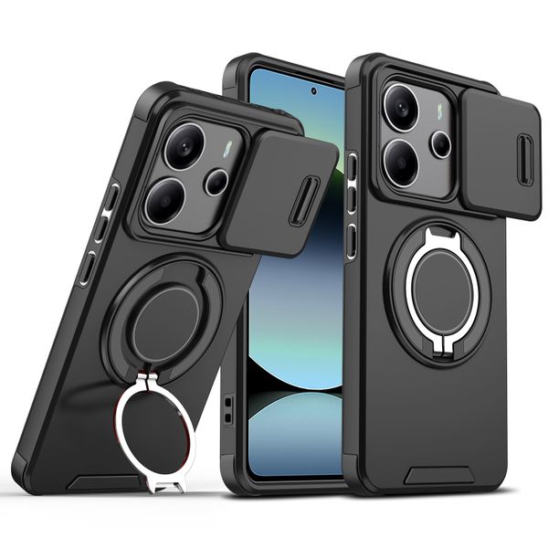 Magnetic Rotate Ring Phone Case Compatible With Redmi Note 14 Pro Plus