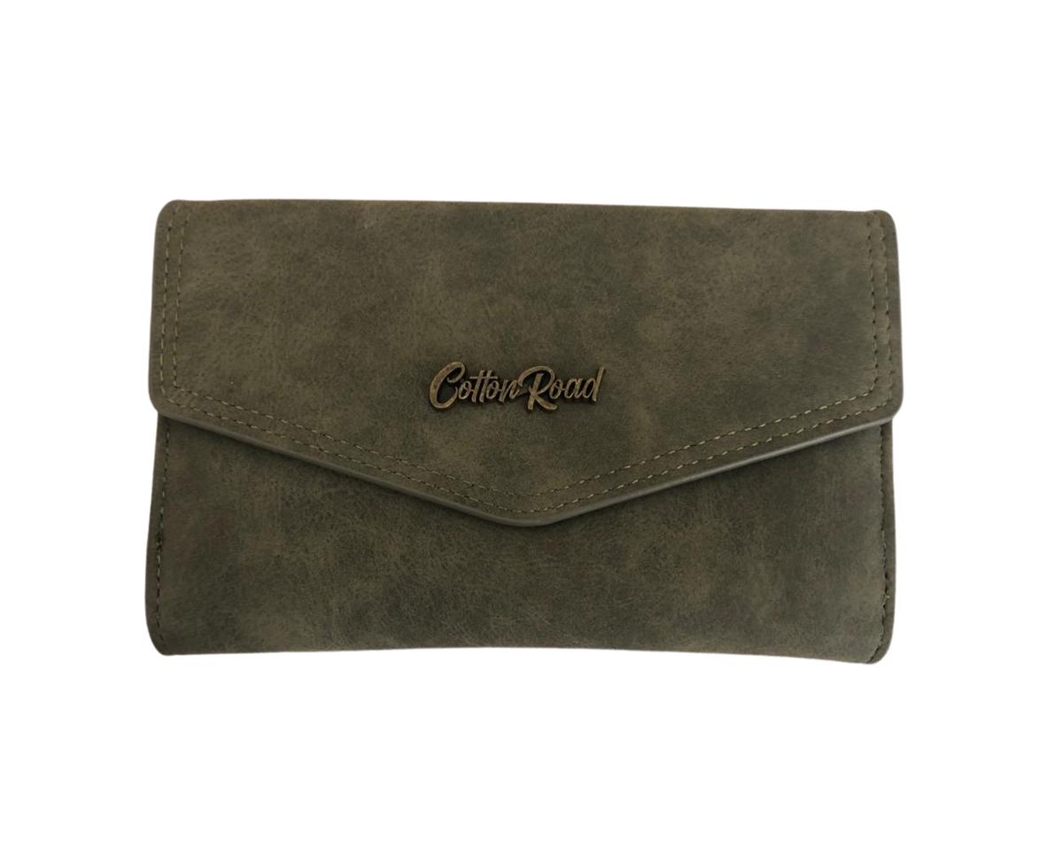 Cotton Road Women's Tri-Fold Faux Leather Wallet