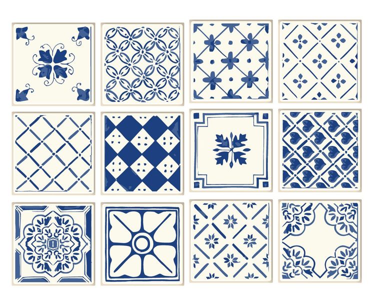 Fantastick - 15cm Delft Antique Vinyl Wall Tiles - Batch 1