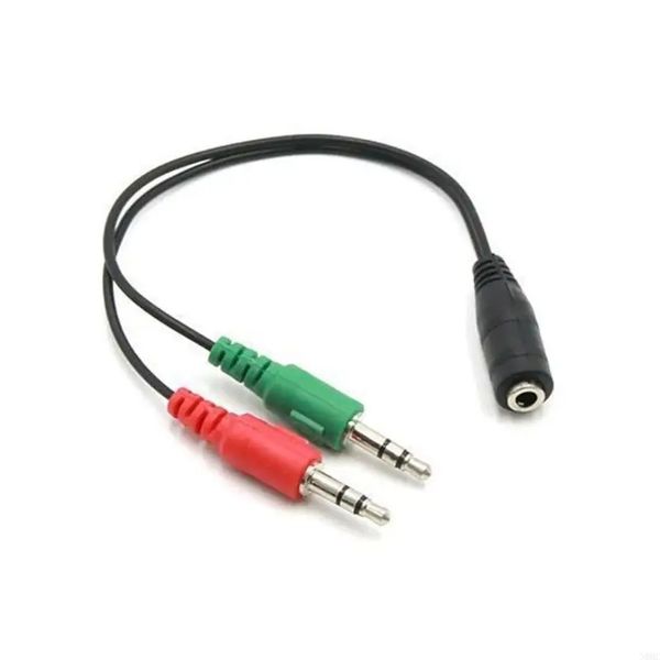 3.5mm Female Plug Stereo To Double 3.5mm Male Plug Connectors Y Splitter