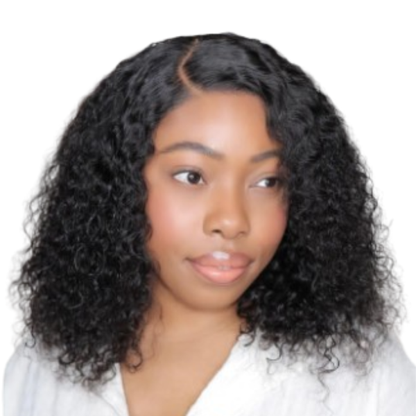 Brazilian Hair Curly Wig With 5x5 HD Closure.