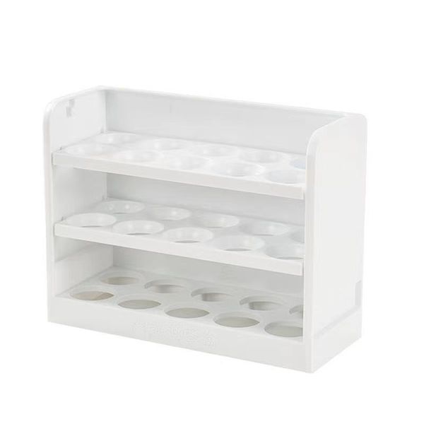 Egg Storage Rack 3 Layer Flip Kitchen Fridge Egg Storage Container-HB