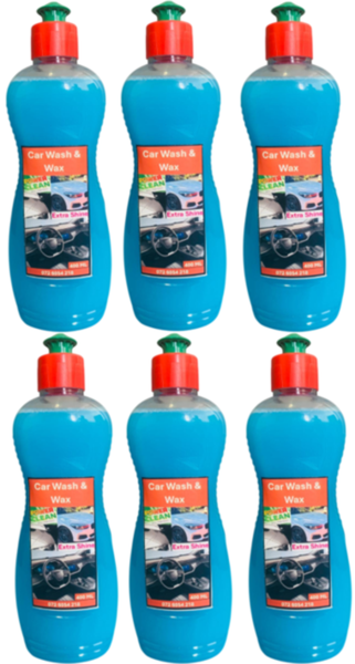 Car Wash &amp; Wax (6 x 400ml) - Power Clean