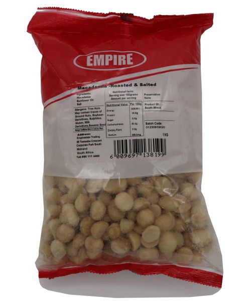 1 KG of Fresh Macadamia Roasted &amp; Salted