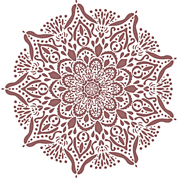 Large Fynbos Mandala Stencil (60 cm)