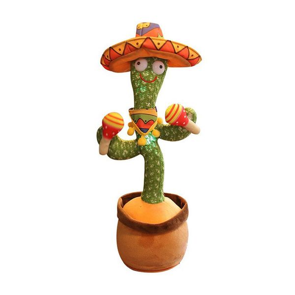 Cactus toys that can speak, dance, and record, rechargeable plush toys
